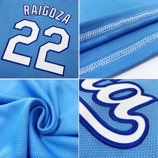 Maglia da baseball personalizzata a coste azzurra, rossa e blu navy, stile retrò Maglia da baseball personalizzata a coste azzurra, rossa e blu navy, stile retrò