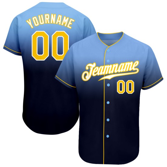 Maglia da baseball personalizzata blu, leggera, sbiadita, autentica, moda, oro-blu navy Maglia da baseball personalizzata blu, leggera, sbiadita, autentica, moda, oro-blu navy
