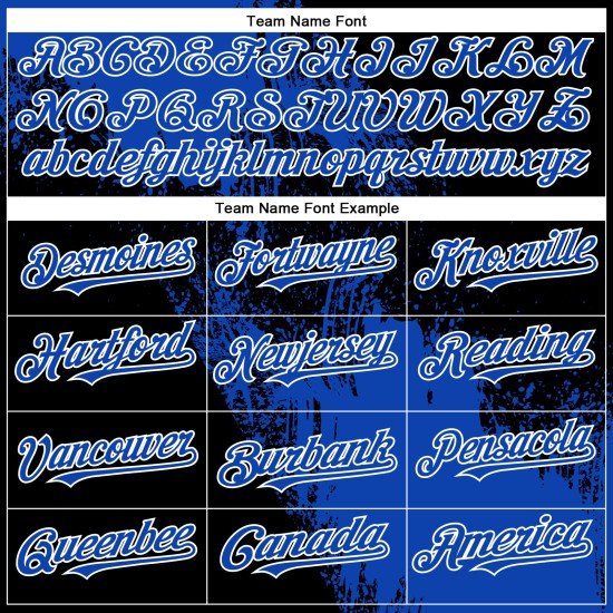 Maglia da baseball personalizzata con motivo Blue Stroke 3D Brush, nera e bianca, design autentico astratto Thunder Maglia da baseball personalizzata con motivo Blue Stroke 3D Brush, nera e bianca, design autentico astratto Thunder