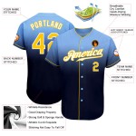 Maglia da baseball personalizzata blu, leggera, sbiadita, autentica, moda, oro-blu navy Maglia da baseball personalizzata blu, leggera, sbiadita, autentica, moda, oro-blu navy