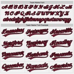 Maglia da baseball personalizzata Crimson-Nero Crimson White Pinstripe Autentica Maglia da baseball personalizzata Crimson-Nero Crimson White Pinstripe Autentica