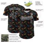 Maglia da baseball personalizzata con motivo 3D di pesce bianco e nero autentico di animali Maglia da baseball personalizzata con motivo 3D di pesce bianco e nero autentico di animali