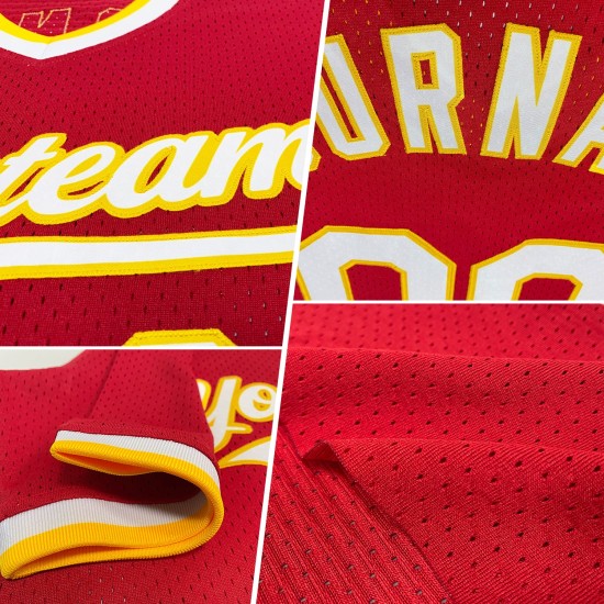 Maglia da baseball personalizzata autentica rossa, grigia e nera, stile retrò Maglia da baseball personalizzata autentica rossa, grigia e nera, stile retrò