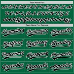 Maglia da baseball personalizzata Green Kelly, bianca, autentica, a righe nere Maglia da baseball personalizzata Green Kelly, bianca, autentica, a righe nere