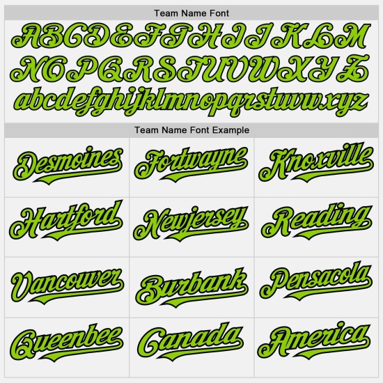 (Maglia da baseball nera neon bianca autentica a righe) Personalizzata verde neon verde-nero (Maglia da baseball nera neon bianca autentica a righe) Personalizzata verde neon verde-nero