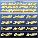 Maglia da baseball personalizzata blu, leggera, sbiadita, autentica, moda, oro-blu navy Maglia da baseball personalizzata blu, leggera, sbiadita, autentica, moda, oro-blu navy