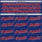 Maglia da baseball personalizzata, rossa e bianca, sfumata autentica, stile Royal Maglia da baseball personalizzata, rossa e bianca, sfumata autentica, stile Royal