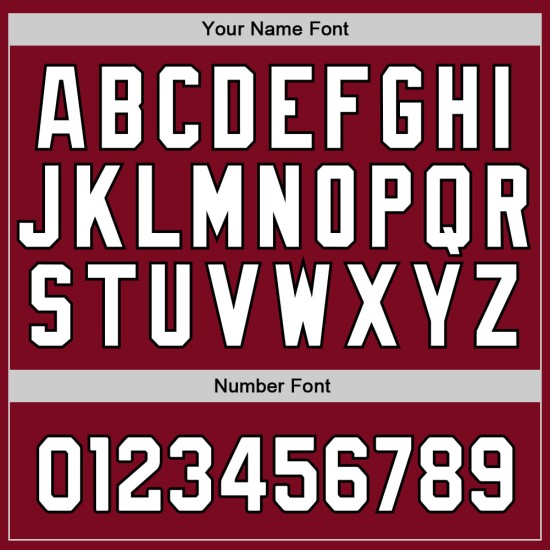 Maglia da baseball autentica bianca e nera personalizzata Crimson Maglia da baseball autentica bianca e nera personalizzata Crimson