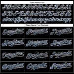 Maglia da baseball 3D con motivo astratto, personalizzata, nera, scintillante, colorata, blu-bianca, leggera, autentica, a pois Maglia da baseball 3D con motivo astratto, personalizzata, nera, scintillante, colorata, blu-bianca, leggera, autentica, a pois