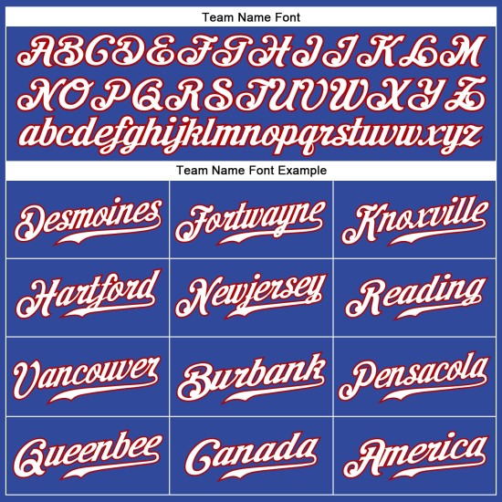 Maglia da baseball personalizzata Royal, bianca, a righe bianche e rosse, autentica Maglia da baseball personalizzata Royal, bianca, a righe bianche e rosse, autentica