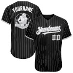 Maglia da baseball autentica bianca grigia personalizzata con righe nere Maglia da baseball autentica bianca grigia personalizzata con righe nere