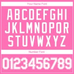 Maglia personalizzata rosa da baseball, maglia a costine autentica bianca e rosa, stile retrò Maglia personalizzata rosa da baseball, maglia a costine autentica bianca e rosa, stile retrò