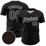 Maglia da baseball bianca e nera con design personalizzato Sky Starry, motivo 3D autentico Maglia da baseball bianca e nera con design personalizzato Sky Starry, motivo 3D autentico