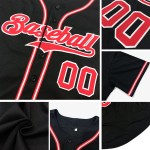 Maglia da baseball autentica nera personalizzata Crimson-City Cream Maglia da baseball autentica nera personalizzata Crimson-City Cream