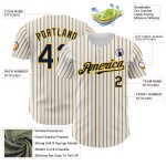 Maglia da baseball personalizzata in oro (blu navy e bianco) Maglia da baseball personalizzata in oro (blu navy e bianco)