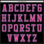 Maglia da baseball Sky personalizzata, autentica, blu-rosa e nera Maglia da baseball Sky personalizzata, autentica, blu-rosa e nera