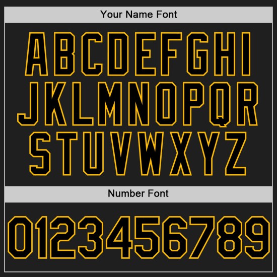 Maglia da baseball con design autentico e coriandoli, motivo personalizzato in oro 3D e nero Maglia da baseball con design autentico e coriandoli, motivo personalizzato in oro 3D e nero