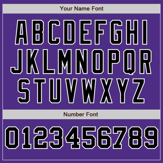 Maglia da baseball a righe viola grigia e nera personalizzata, autentica Maglia da baseball a righe viola grigia e nera personalizzata, autentica