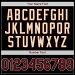 Maglia da baseball autentica nera personalizzata Crimson-City Cream Maglia da baseball autentica nera personalizzata Crimson-City Cream