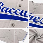 Maglia da baseball personalizzata autentica blu navy-arancione grigia Maglia da baseball personalizzata autentica blu navy-arancione grigia