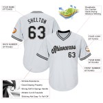 Maglia da baseball personalizzata autentica, a coste, bianca, nera e grigia Maglia da baseball personalizzata autentica, a coste, bianca, nera e grigia
