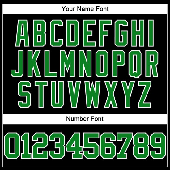 Maglia da baseball personalizzata Throwback, verde erba, bianca e nera, autentica Maglia da baseball personalizzata Throwback, verde erba, bianca e nera, autentica